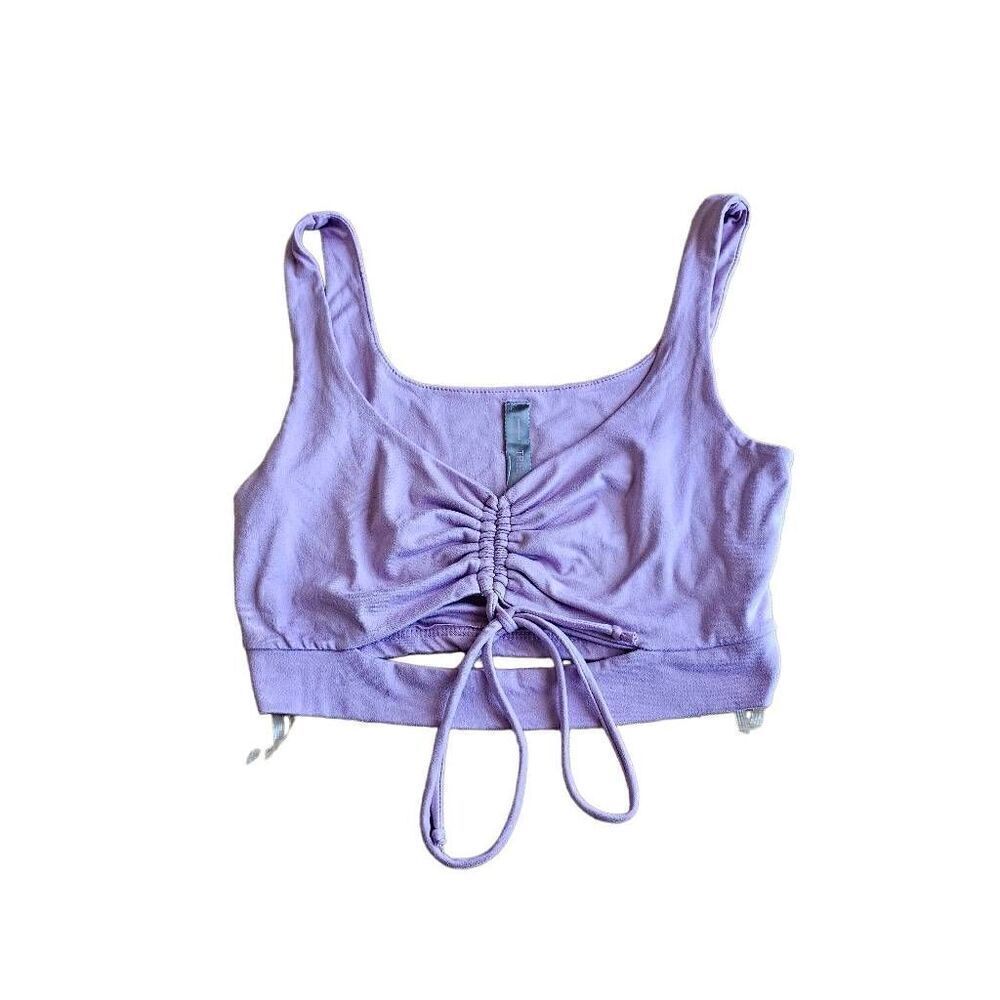 TRESSER juniors Sz S baby purple crop top